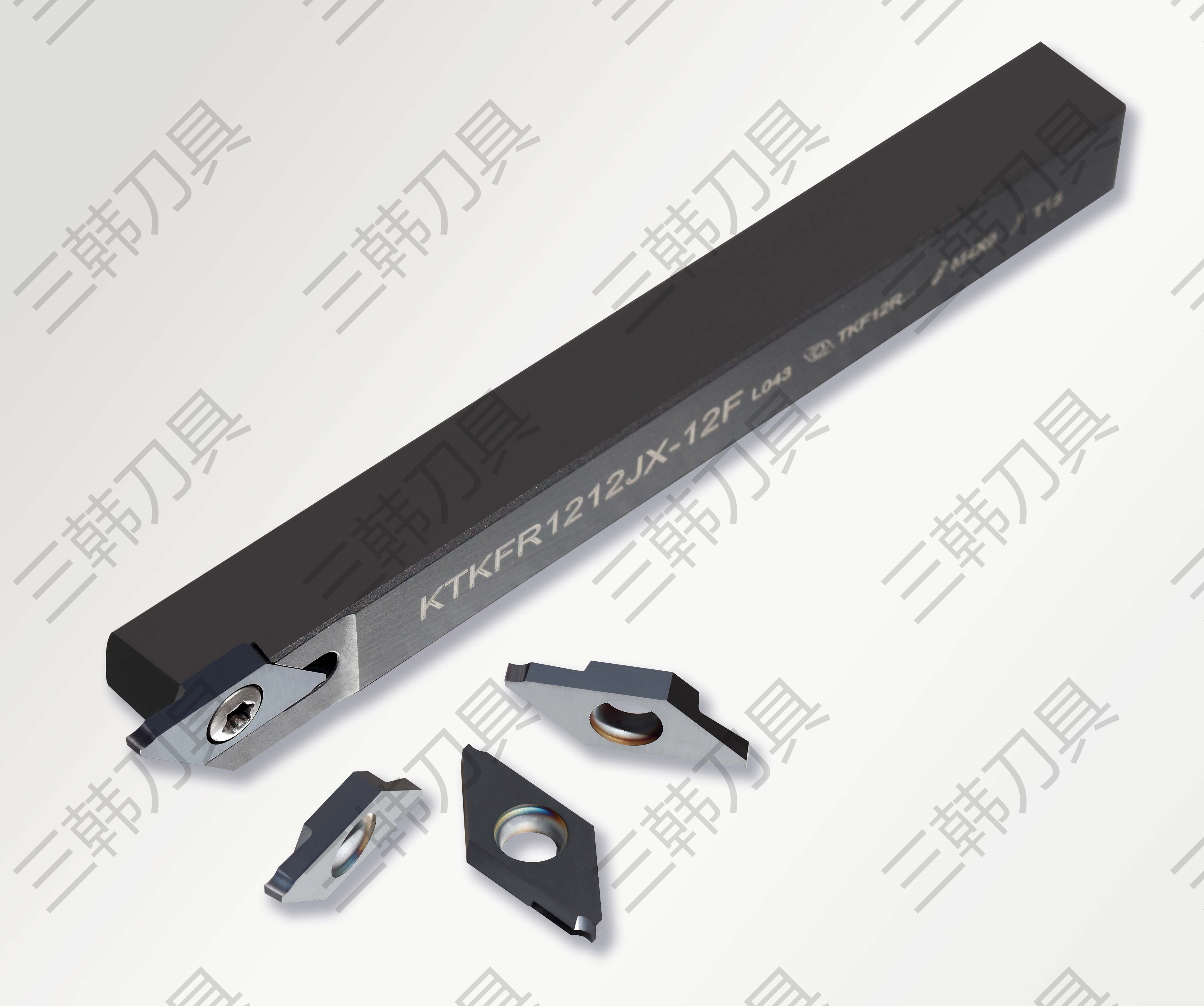 Sandhog Tungsten Carbide Insert CNC Tempat alat Grooving Presisi Tinggi untuk Otomatis