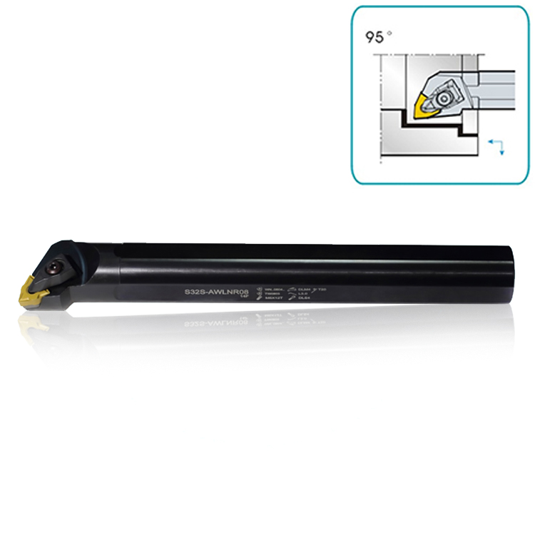 Sandhog Internal Indexable Cutting Tool Holder dengan efisiensi tinggi S32S-AWLNR08 Boring Bars 