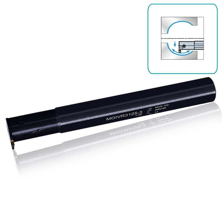 Alat Pemotong Bubut Sandhog Pemegang Alat Grooving Sisipan Tungsten Karbida Internal Dapat Diindeks