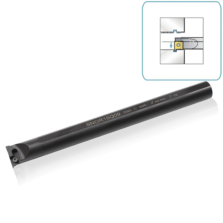 Sandhog CNC Bubut Batang Bor Tungsten Karbida Sisipan Tempat Alat Grooving Internal
